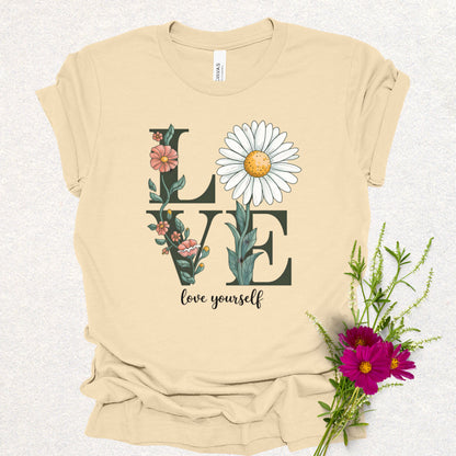 Love Yourself Floral Tee