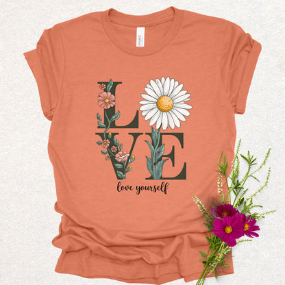 Love Yourself Floral Tee