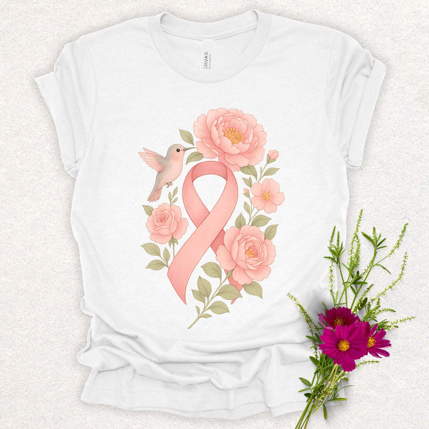 Hope in Bloom - Breast Cancer Awareness Tee