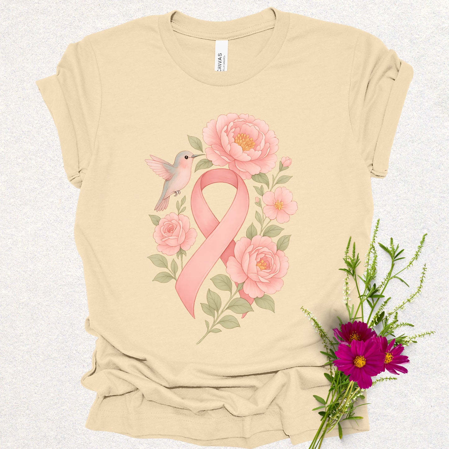 Hope in Bloom - Breast Cancer Awareness Tee