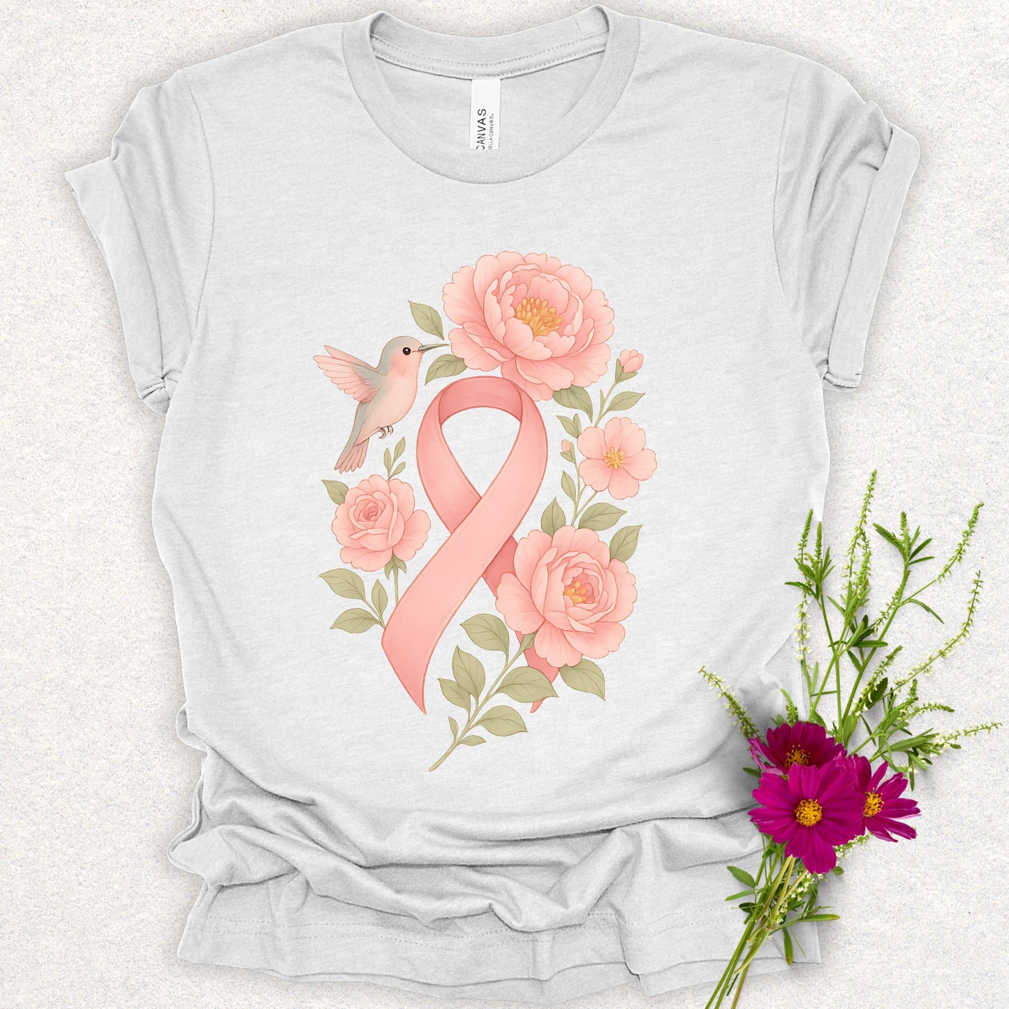 Hope in Bloom - Breast Cancer Awareness Tee