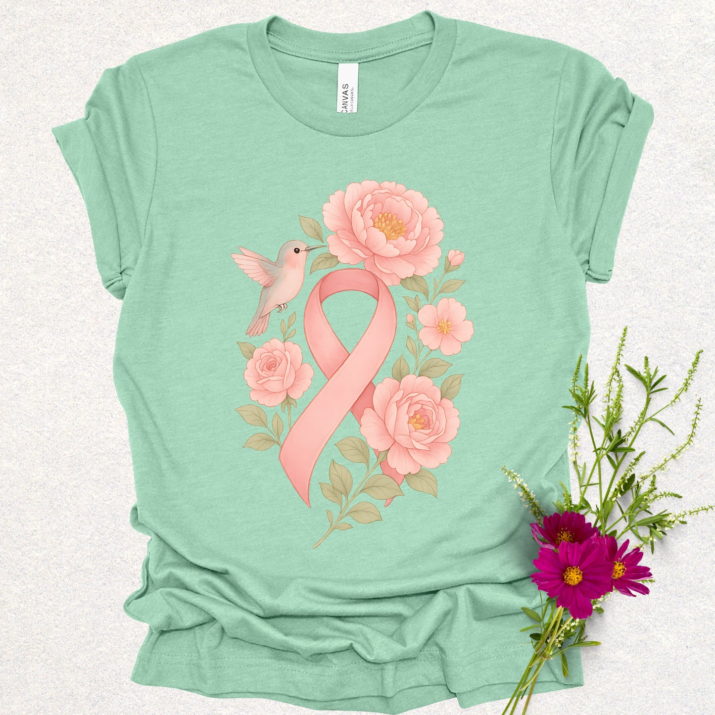 Hope in Bloom - Breast Cancer Awareness Tee