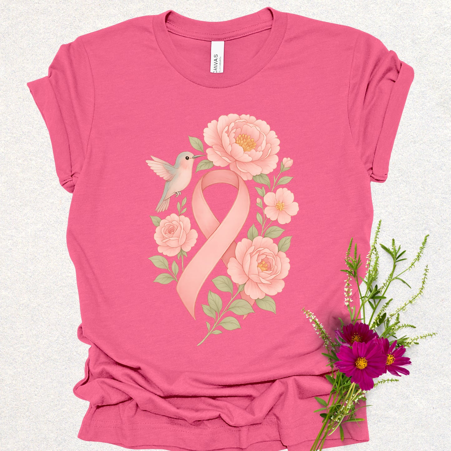 Hope in Bloom - Breast Cancer Awareness Tee