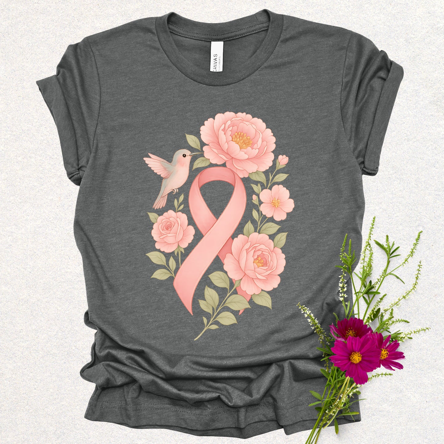 Hope in Bloom - Breast Cancer Awareness Tee