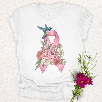 Hummingbird of Hope - Breast Cancer Awareness Tee