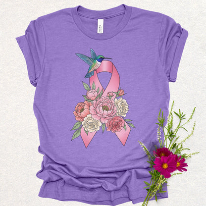 Hummingbird of Hope - Breast Cancer Awareness Tee