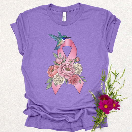 Hummingbird of Hope - Breast Cancer Awareness Tee