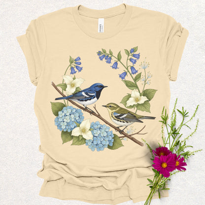 Songbird Series - Black Throated Blue Warbler Tee