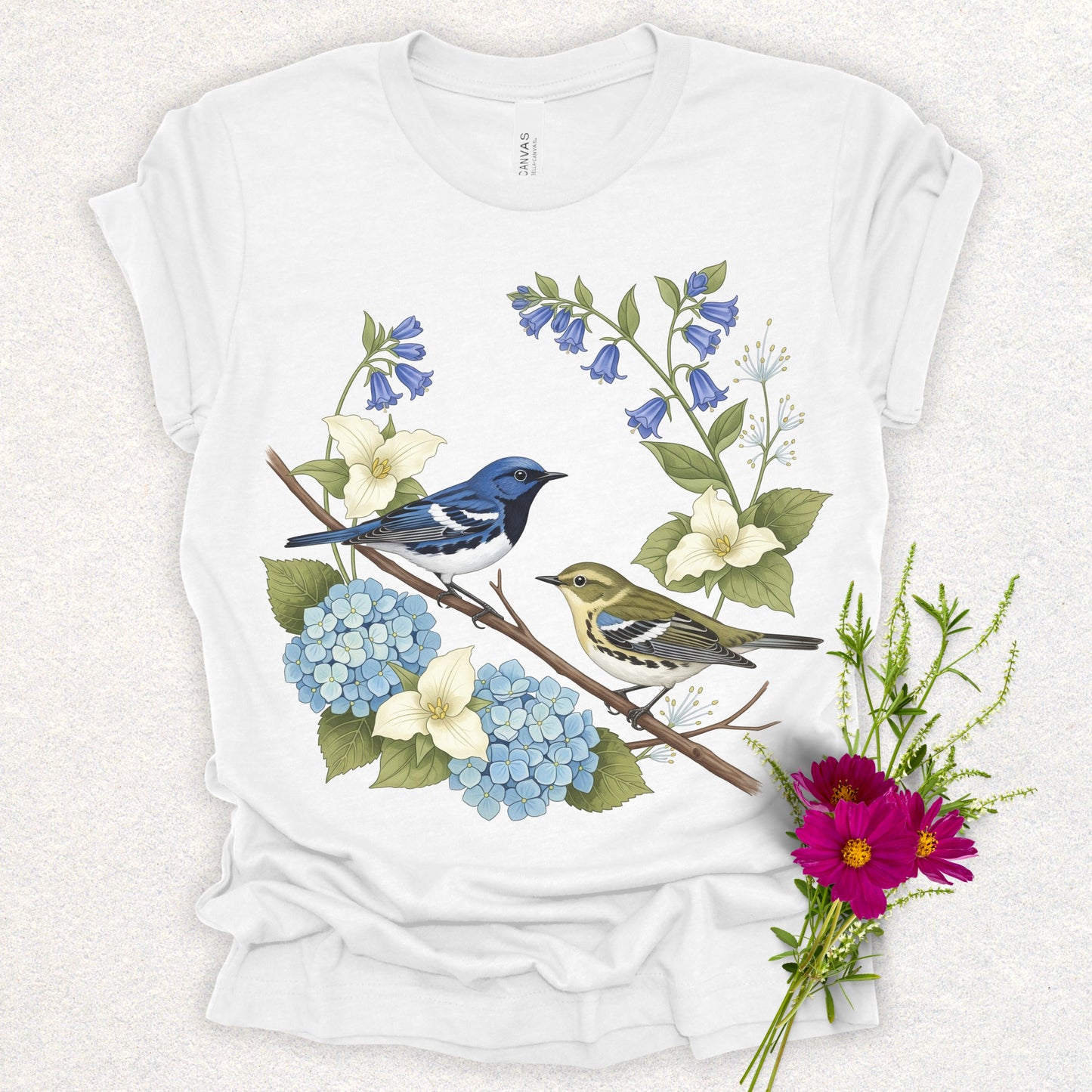 Songbird Series - Black Throated Blue Warbler Tee