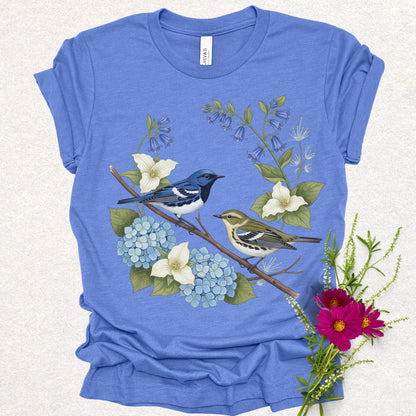 Songbird Series - Black Throated Blue Warbler Tee
