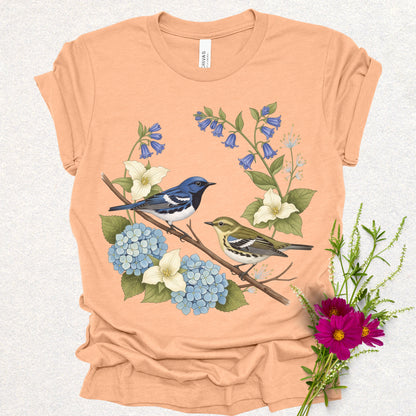 Songbird Series - Black Throated Blue Warbler Tee