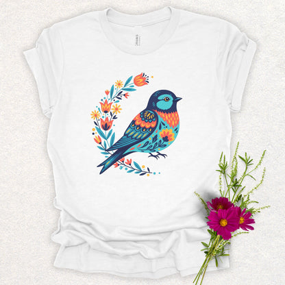 Floral Chickadee T-Shirt