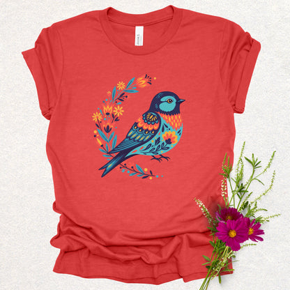 Floral Chickadee T-Shirt