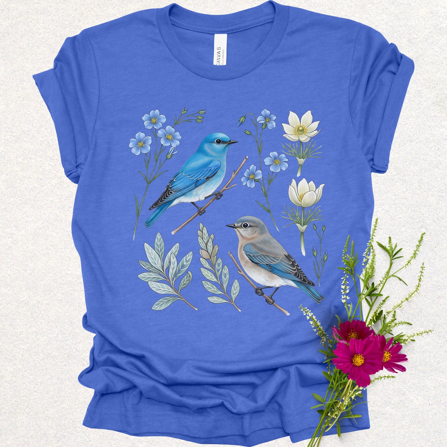Songbird Series - Mountain Bluebirds Tee