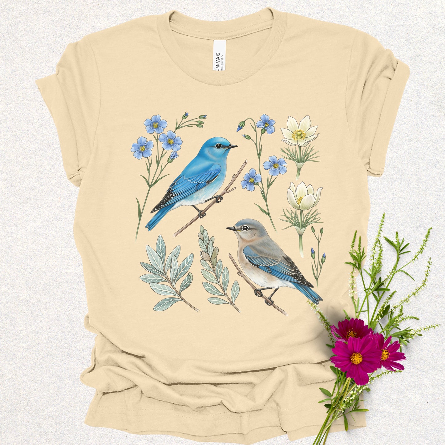Songbird Series - Mountain Bluebirds Tee
