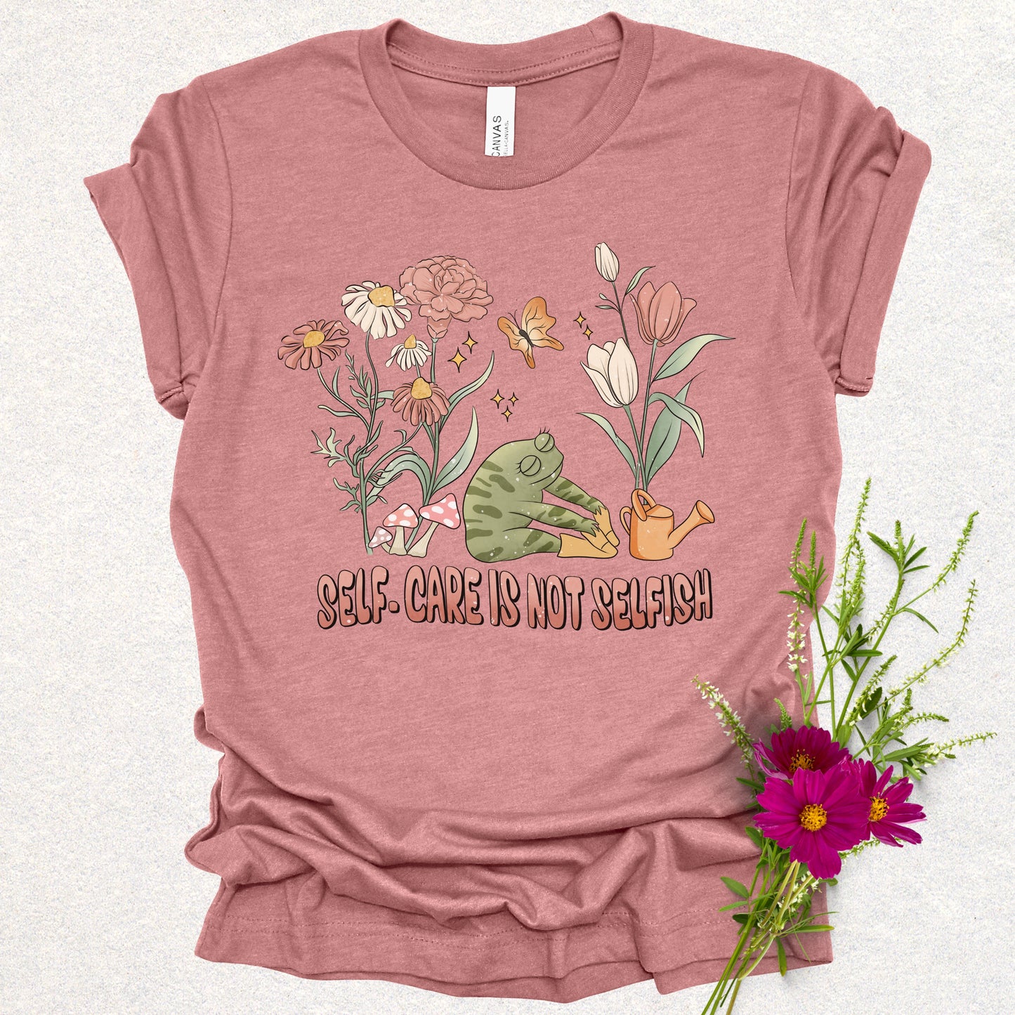 Self-Care Floral Tee