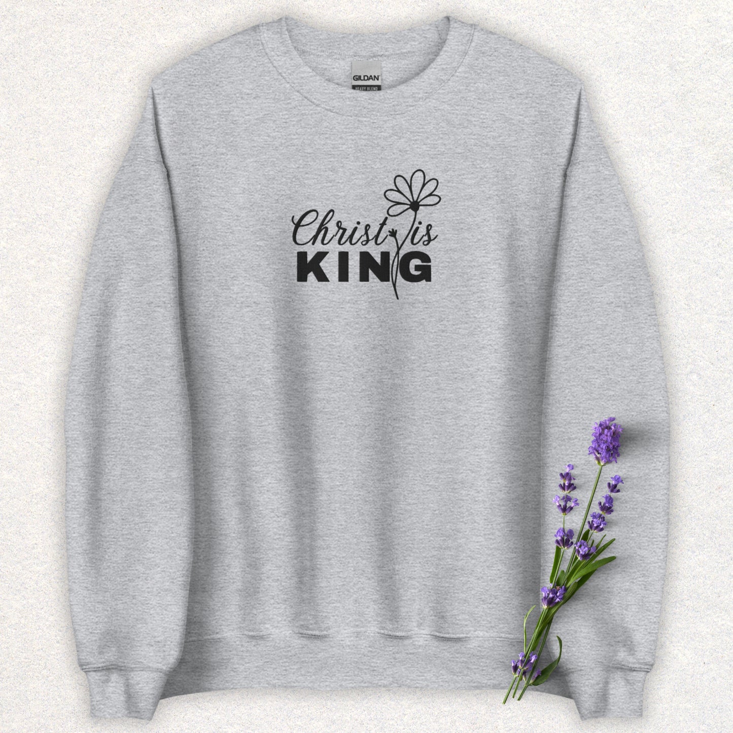 Embroidered Christ is King Sweatshirt