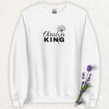 Embroidered Christ is King Sweatshirt