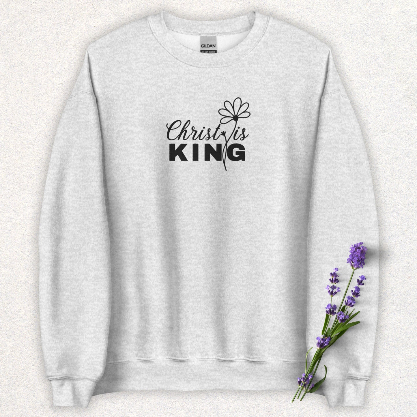 Embroidered Christ is King Sweatshirt