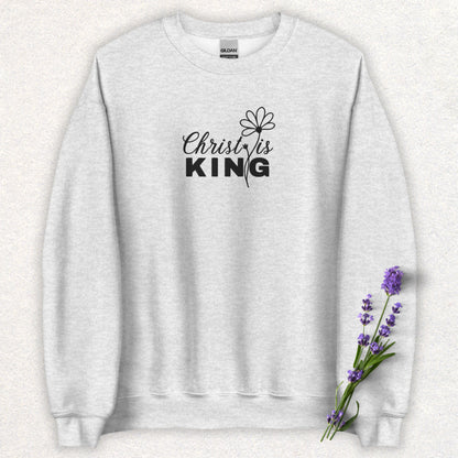 Embroidered Christ is King Sweatshirt