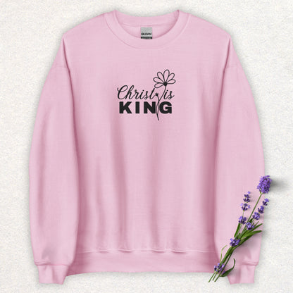 Embroidered Christ is King Sweatshirt