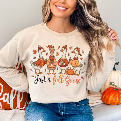 Fall Goose Crewneck Sweatshirt