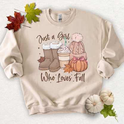 Just a Girl Who Loves Fall Sweatshirt