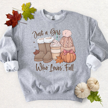 Just a Girl Who Loves Fall Sweatshirt