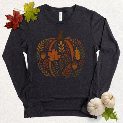 Autumn Pumpkin Long Sleeve Tee