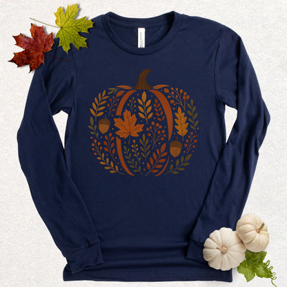 Autumn Pumpkin Long Sleeve Tee