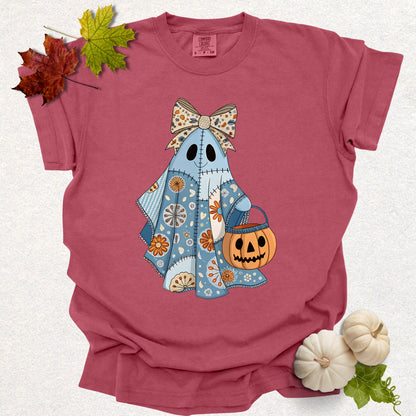 Patchwork Pumpkin Ghost Tee