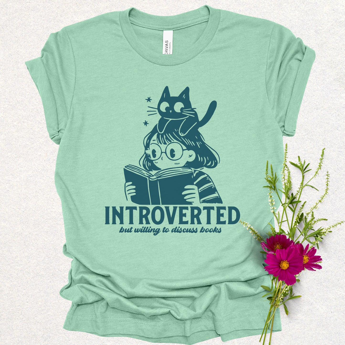 Introverted Book Lover Tee