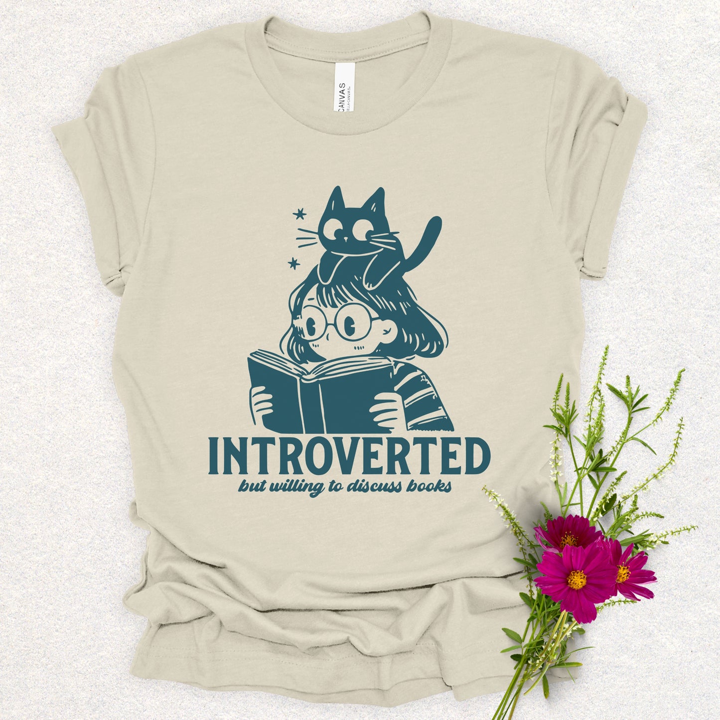 Introverted Book Lover Tee