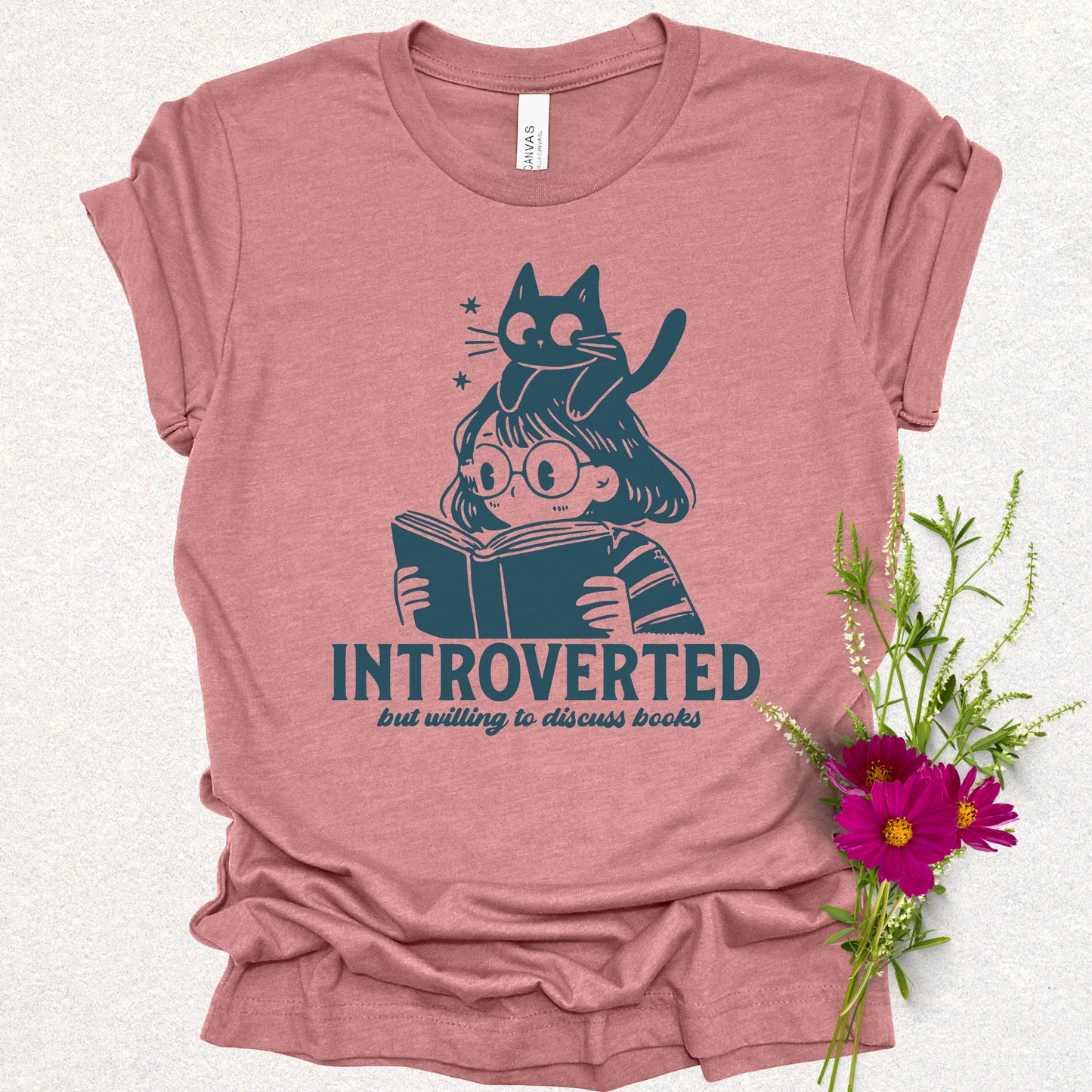 Introverted Book Lover Tee