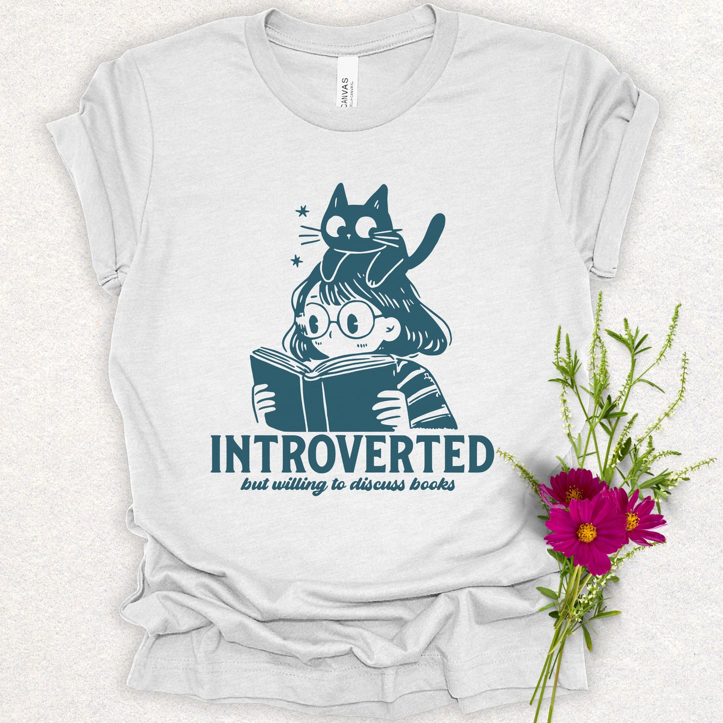 Introverted Book Lover Tee