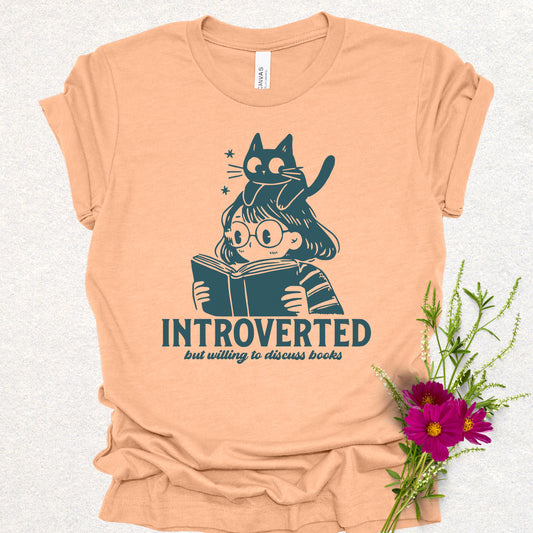Introverted Book Lover Tee