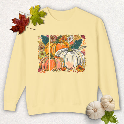Autumn Harvest Pumpkin Lightweight Sweatshirt