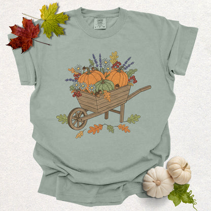 Pumpkin Wheelbarrow Tee