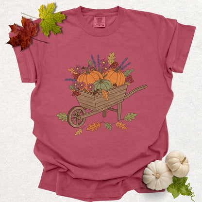 Pumpkin Wheelbarrow Tee