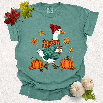 Autumn Goose Tee (Embroidery-Effect)