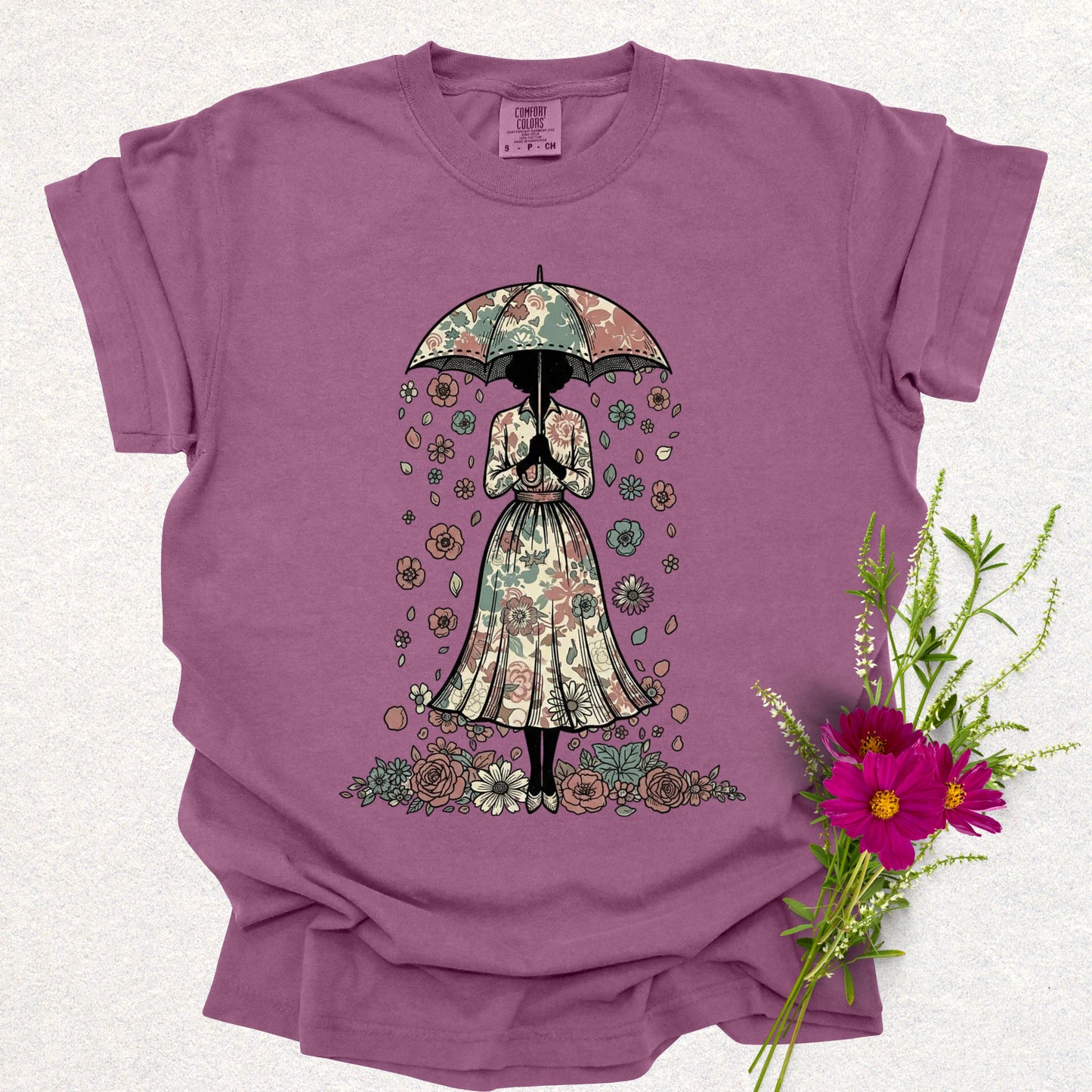 Bloom in the Rain Tee