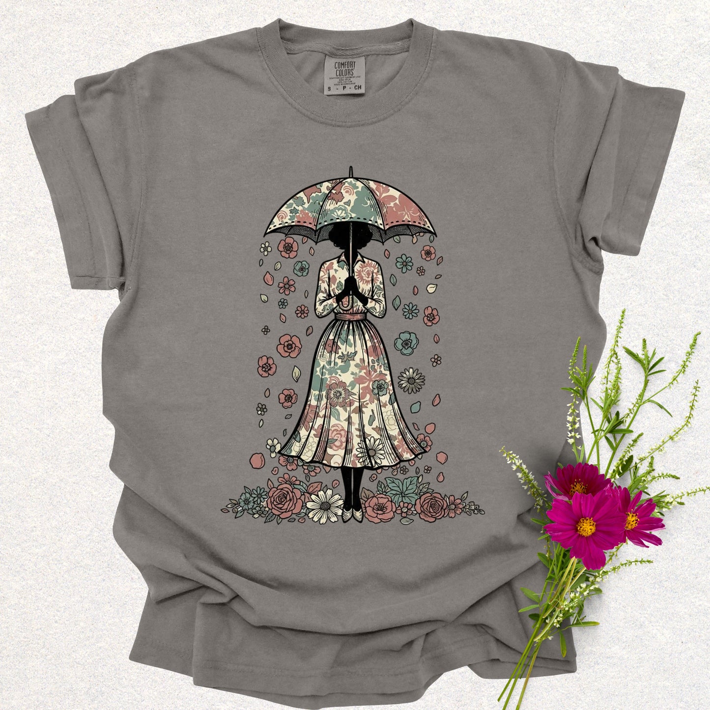 Bloom in the Rain Tee