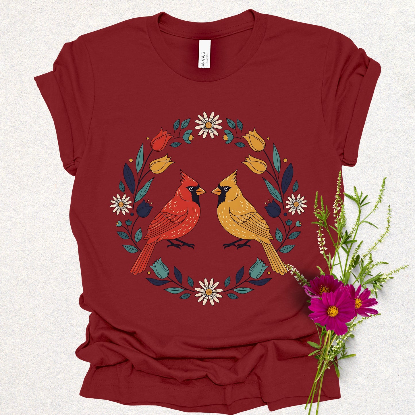 Golden & Scarlet Cardinal Tee