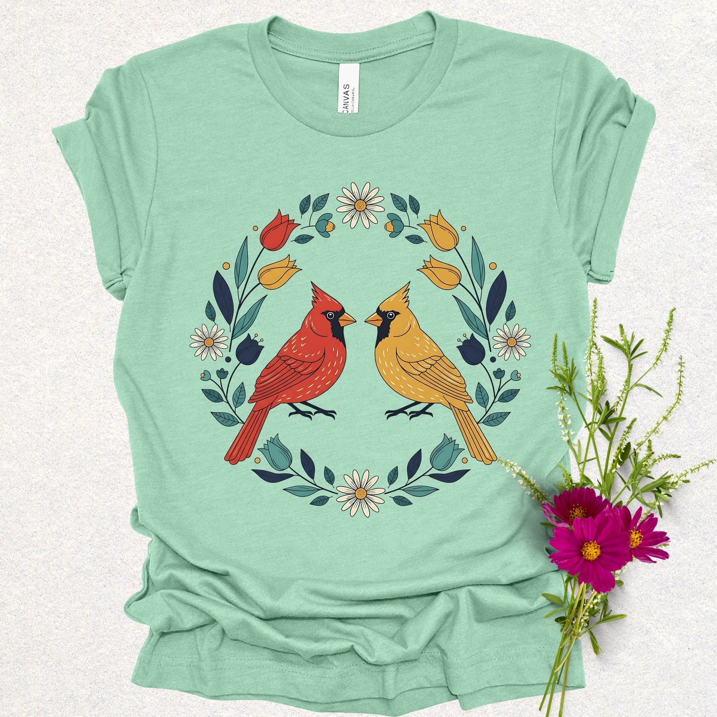 Golden & Scarlet Cardinal Tee