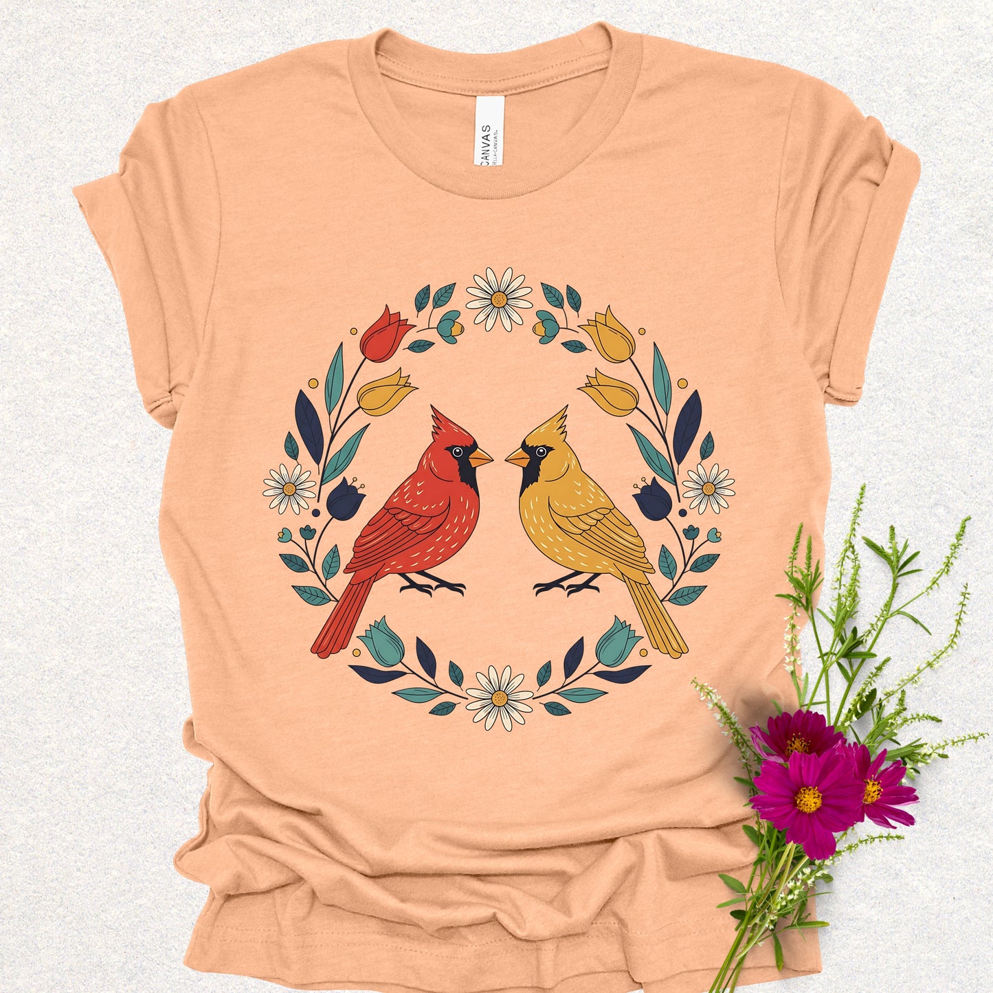 Golden & Scarlet Cardinal Tee