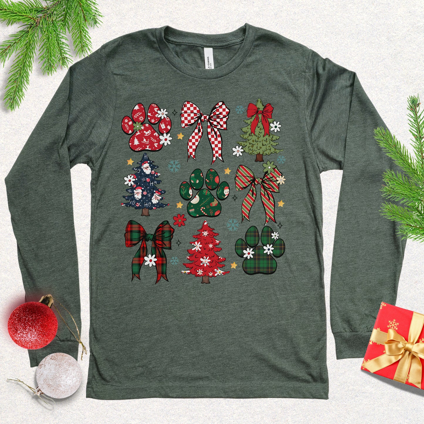 Merry Pawsmas Long Sleeve Shirt