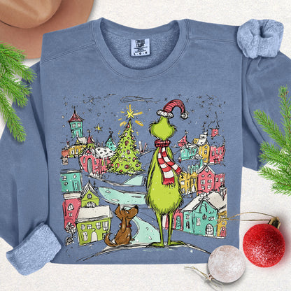 "How the Cozy Stole Christmas" Lightweight Sweatshirt
