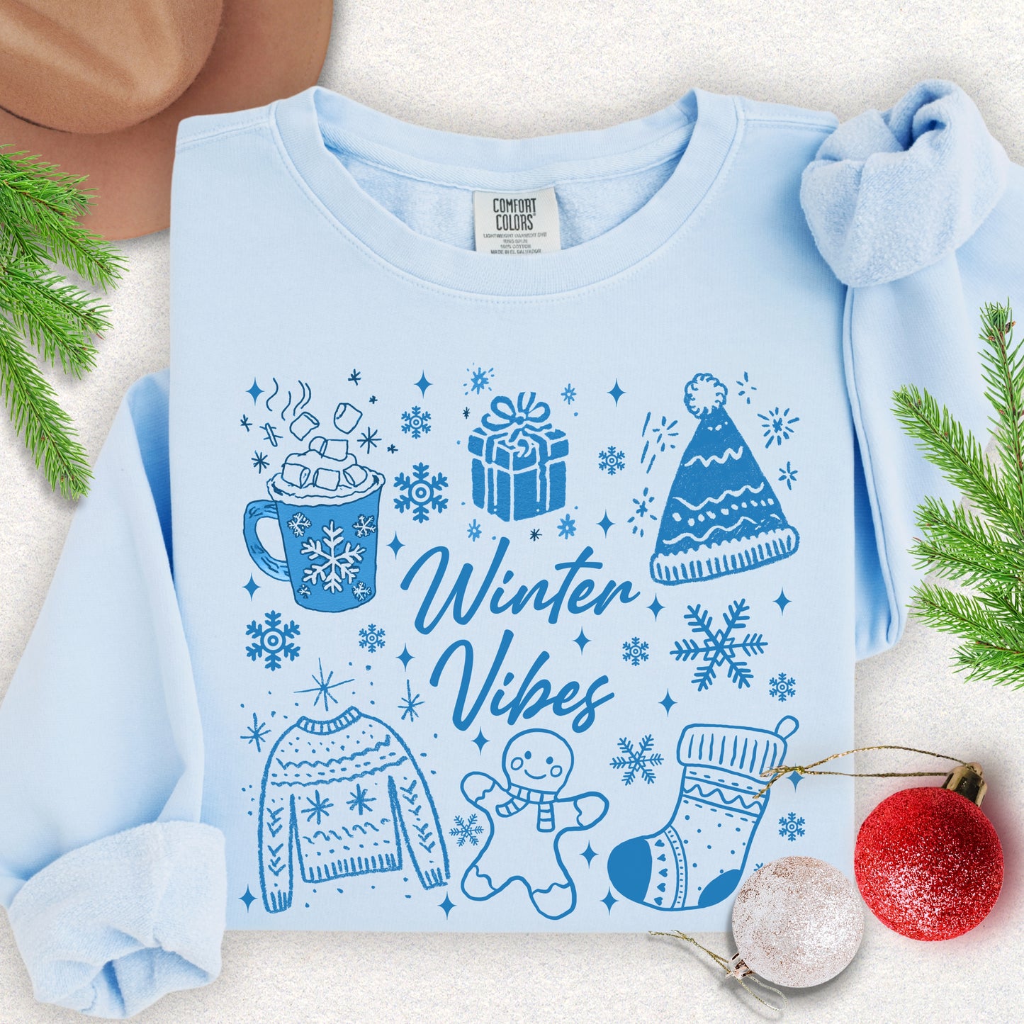 Cozy Winter Vibes Lightweight Sweatshirt