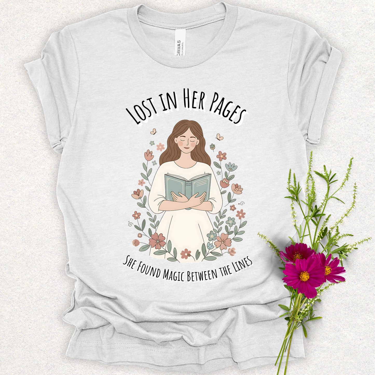 Book Lover's "Lost In Her Pages" Tee