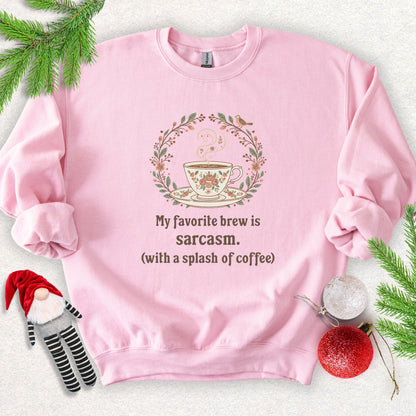 Sarcasm & Coffee Crewneck Sweatshirt